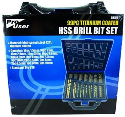 PRO USER DB180 HSS DRILL BIT SET